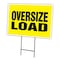 Signmission 16 in Height, 0.25 in Width, Coroplast, 16" x 12", C-1216-DS-Oversize Load C-1216-DS-Oversize Load - alternate 1